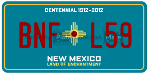 BNFL59  license plate in NM