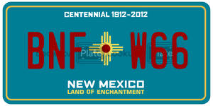 BNFW66  license plate in NM