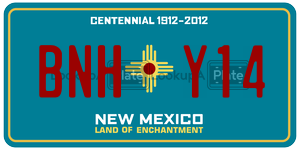 BNHY14  license plate in NM