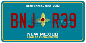 BNJR39  license plate in NM