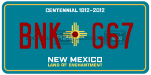 BNKG67  license plate in NM