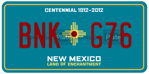 BNKG76  license plate in NM