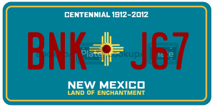 BNKJ67  license plate in NM