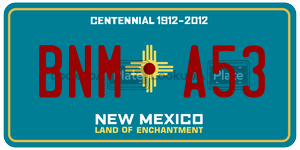BNMA53  license plate in NM