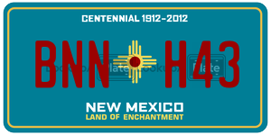 BNNH43  license plate in NM