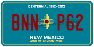 BNNP62  license plate in NM
