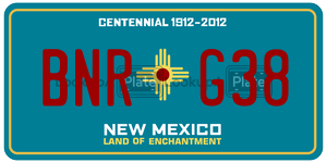 BNRG38  license plate in NM