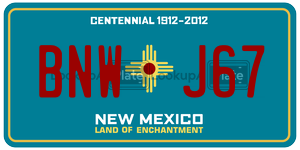 BNWJ67  license plate in NM