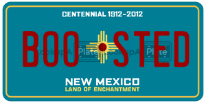 BOOSTED  license plate in NM