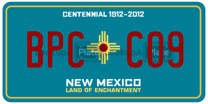 BPCC09  license plate in NM
