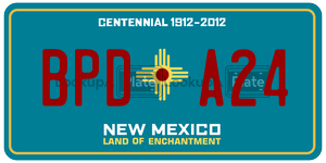 BPDA24  license plate in NM