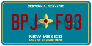 BPJF93  license plate in NM