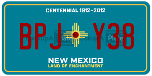 BPJY38  license plate in NM