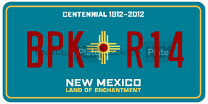 BPKR14 license plate in New Mexico