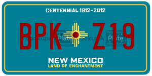 BPKZ19  license plate in NM