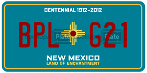 BPLG21  license plate in NM