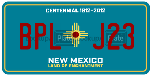 BPLJ23  license plate in NM
