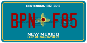 BPNF85  license plate in NM