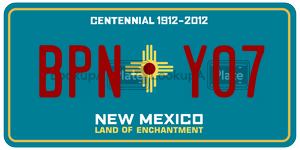 BPNY07 license plate in New Mexico