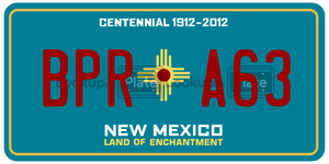 BPRA63 license plate in New Mexico
