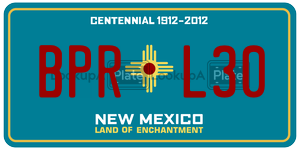 BPRL30 license plate in New Mexico