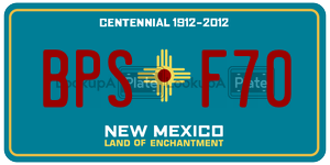 BPSF70  license plate in NM