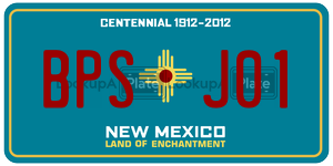 BPSJ01  license plate in NM