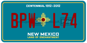 BPWL74  license plate in NM