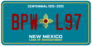 BPWL97  license plate in NM
