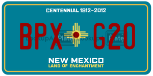 BPXG20  license plate in NM