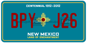 BPYJ26  license plate in NM