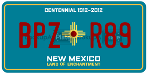 BPZR89  license plate in NM