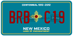 BRBC19 license plate in New Mexico