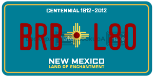 BRBL80  license plate in NM