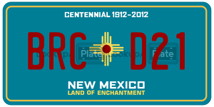 BRCD21  license plate in NM