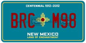 BRCM98  license plate in NM