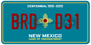 BRDD31  license plate in NM
