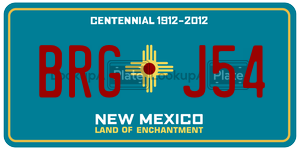 BRGJ54  license plate in NM