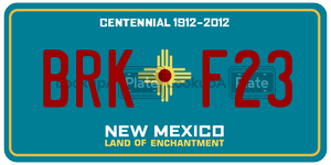 BRKF23 license plate in New Mexico