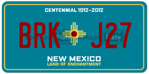 BRKJ27  license plate in NM