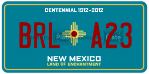 BRLA23  license plate in NM