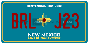 BRLJ23  license plate in NM
