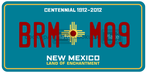 BRMM09 license plate in New Mexico