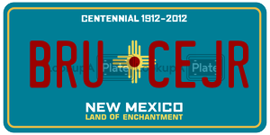 BRUCEJR  license plate in NM