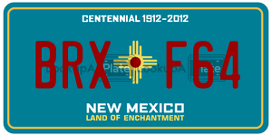 BRXF64  license plate in NM