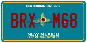 BRXM68  license plate in NM