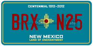 BRXN25  license plate in NM