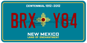BRXY84  license plate in NM