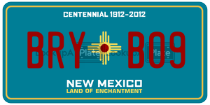 BRYB09  license plate in NM