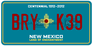 BRYK39  license plate in NM